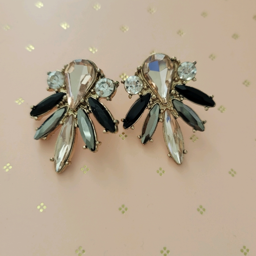 Embellished dragonfly earrings